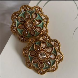 Indian Kundan Polki earrings